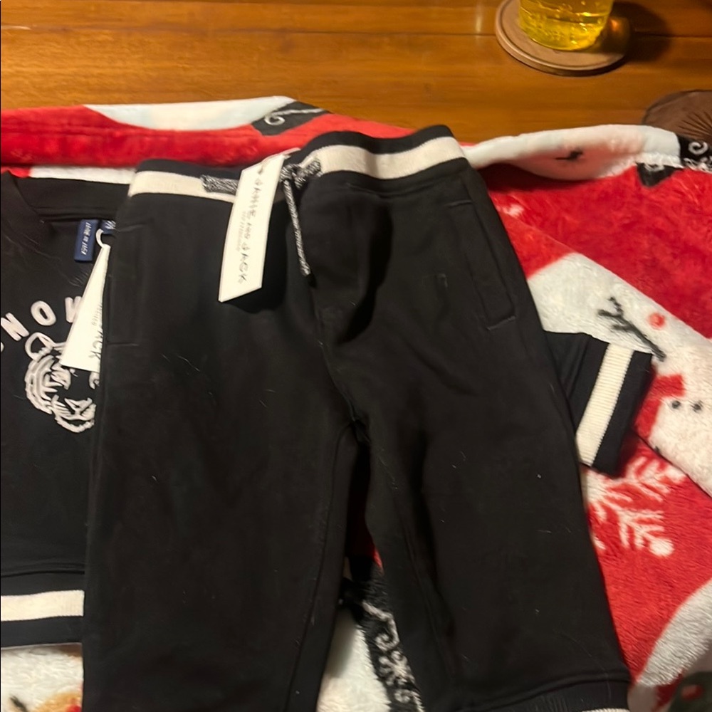 Moncler Kids Black Jogger Pants